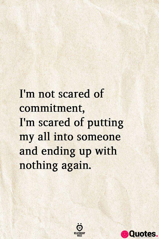 Scared to love someone